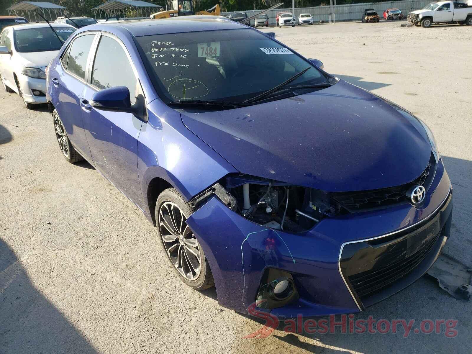 2T1BURHE1GC615321 2016 TOYOTA COROLLA