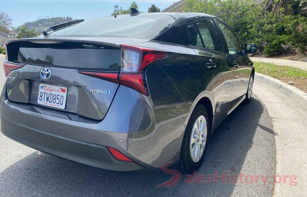 JTDKARFU3K3077032 2019 TOYOTA PRIUS