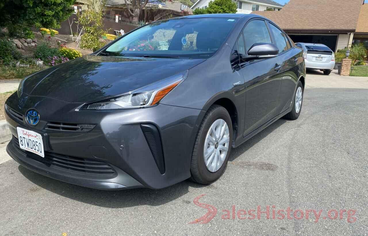 JTDKARFU3K3077032 2019 TOYOTA PRIUS