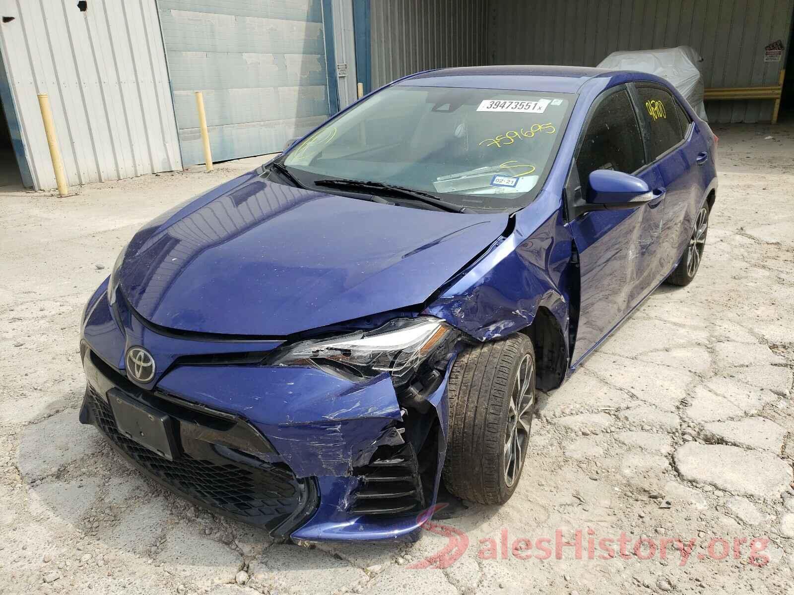 5YFBURHE6JP759695 2018 TOYOTA COROLLA