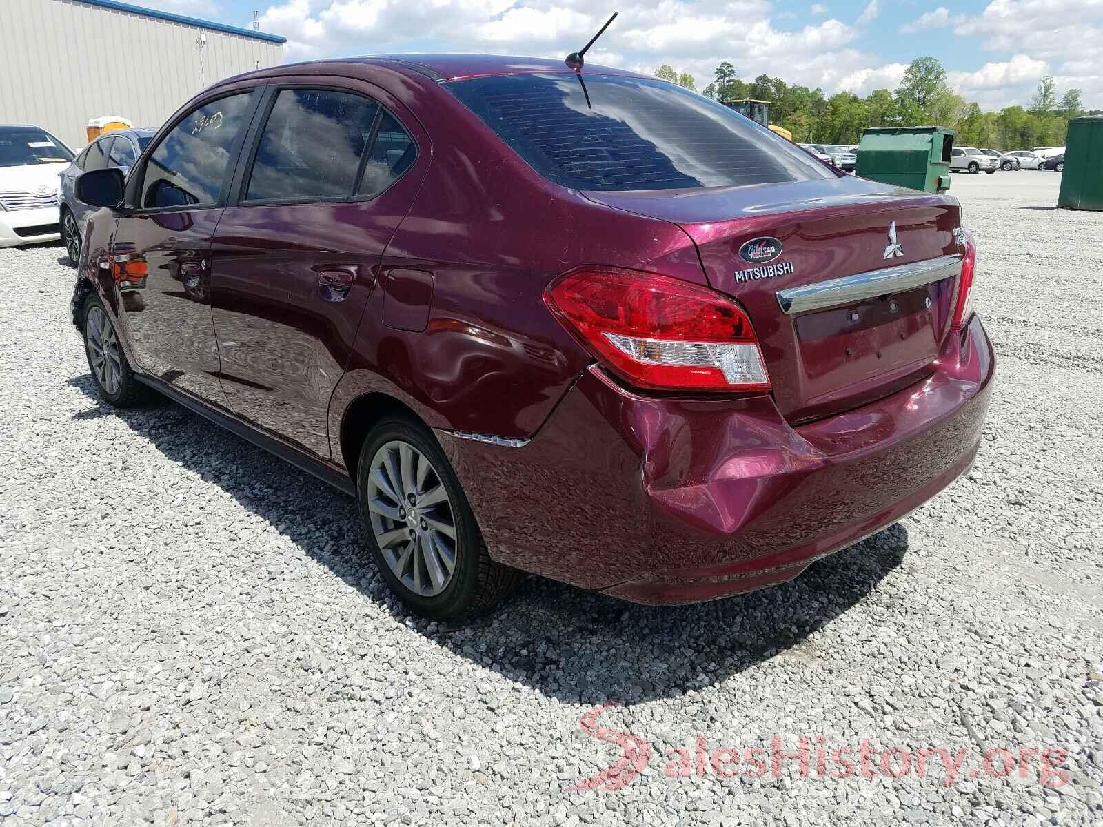 ML32F3FJ3KHF15190 2019 MITSUBISHI MIRAGE