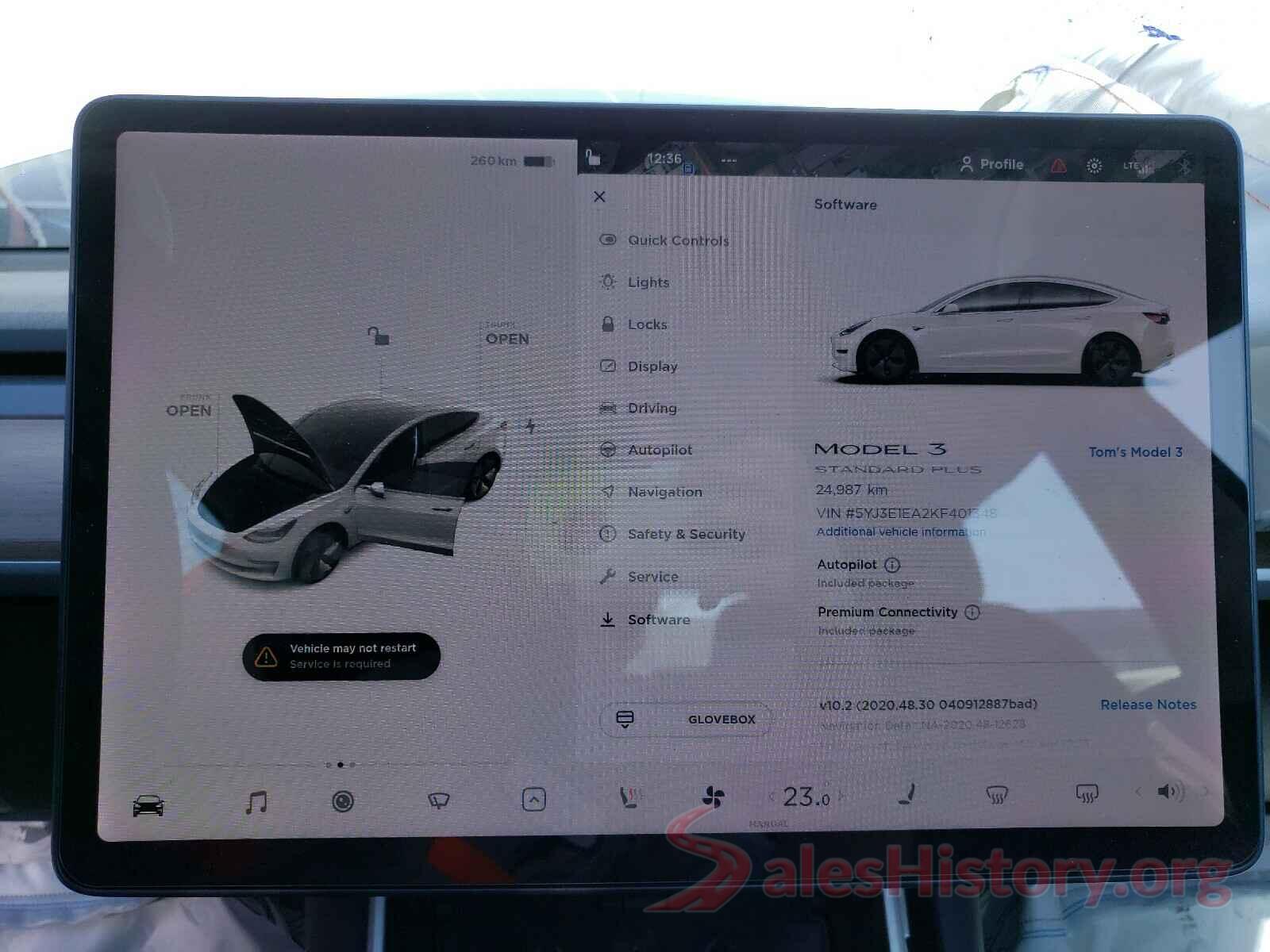 5YJ3E1EA2KF401348 2019 TESLA MODEL 3