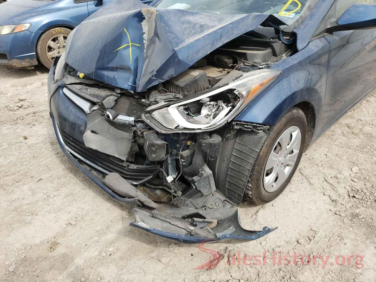 KMHDH4AE9GU516769 2016 HYUNDAI ELANTRA