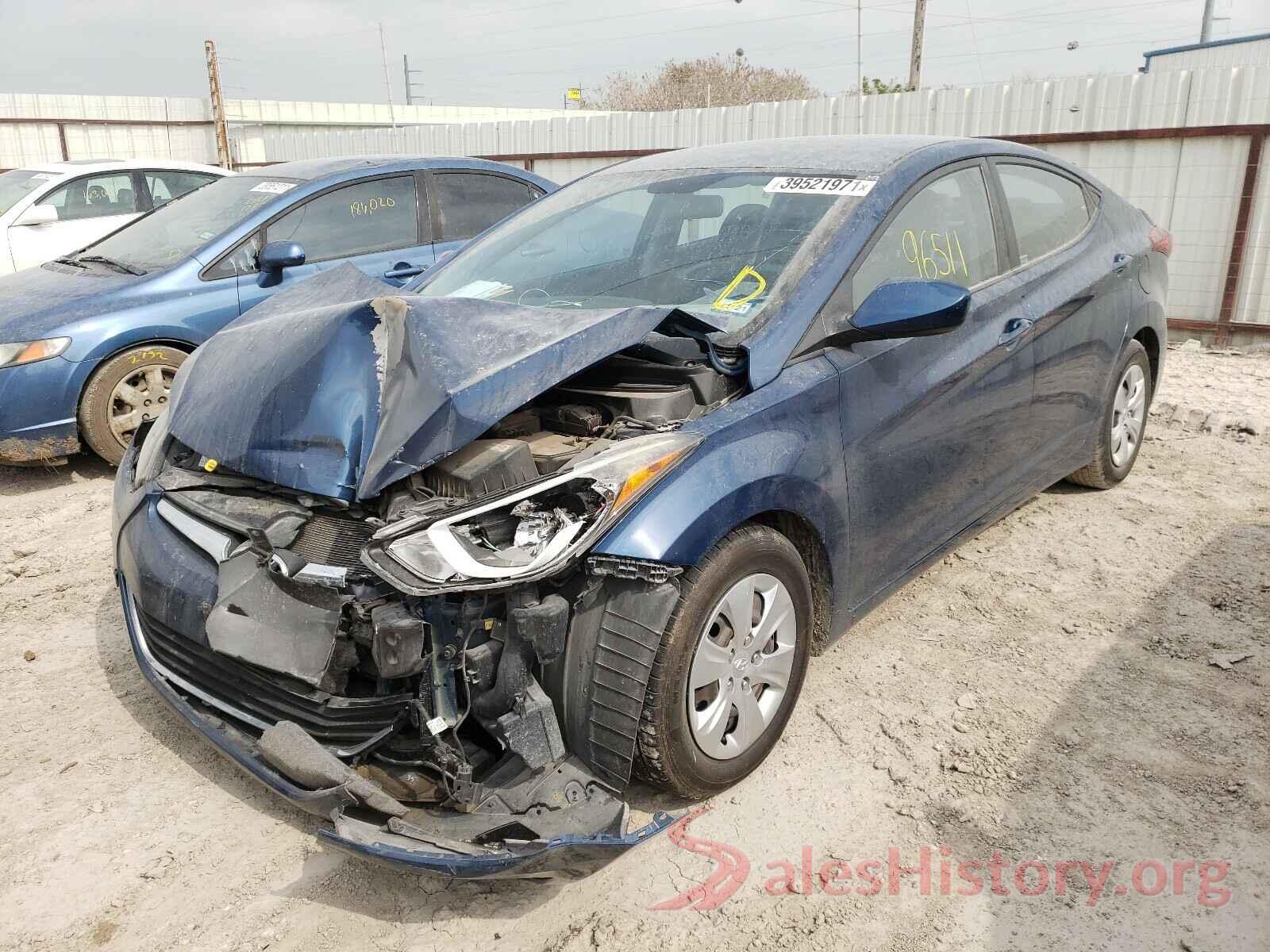 KMHDH4AE9GU516769 2016 HYUNDAI ELANTRA