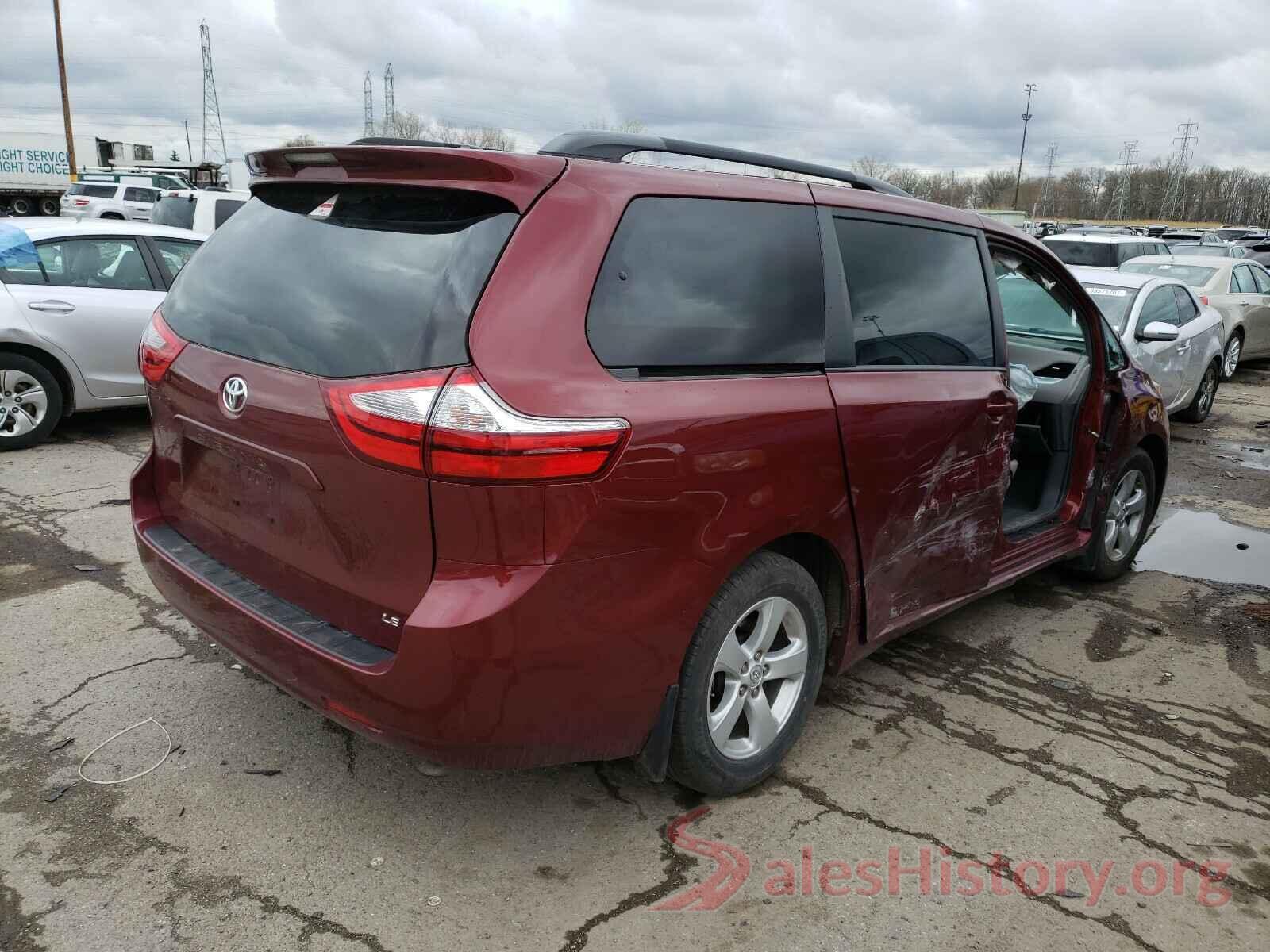 5TDKZ3DC1HS847932 2017 TOYOTA SIENNA