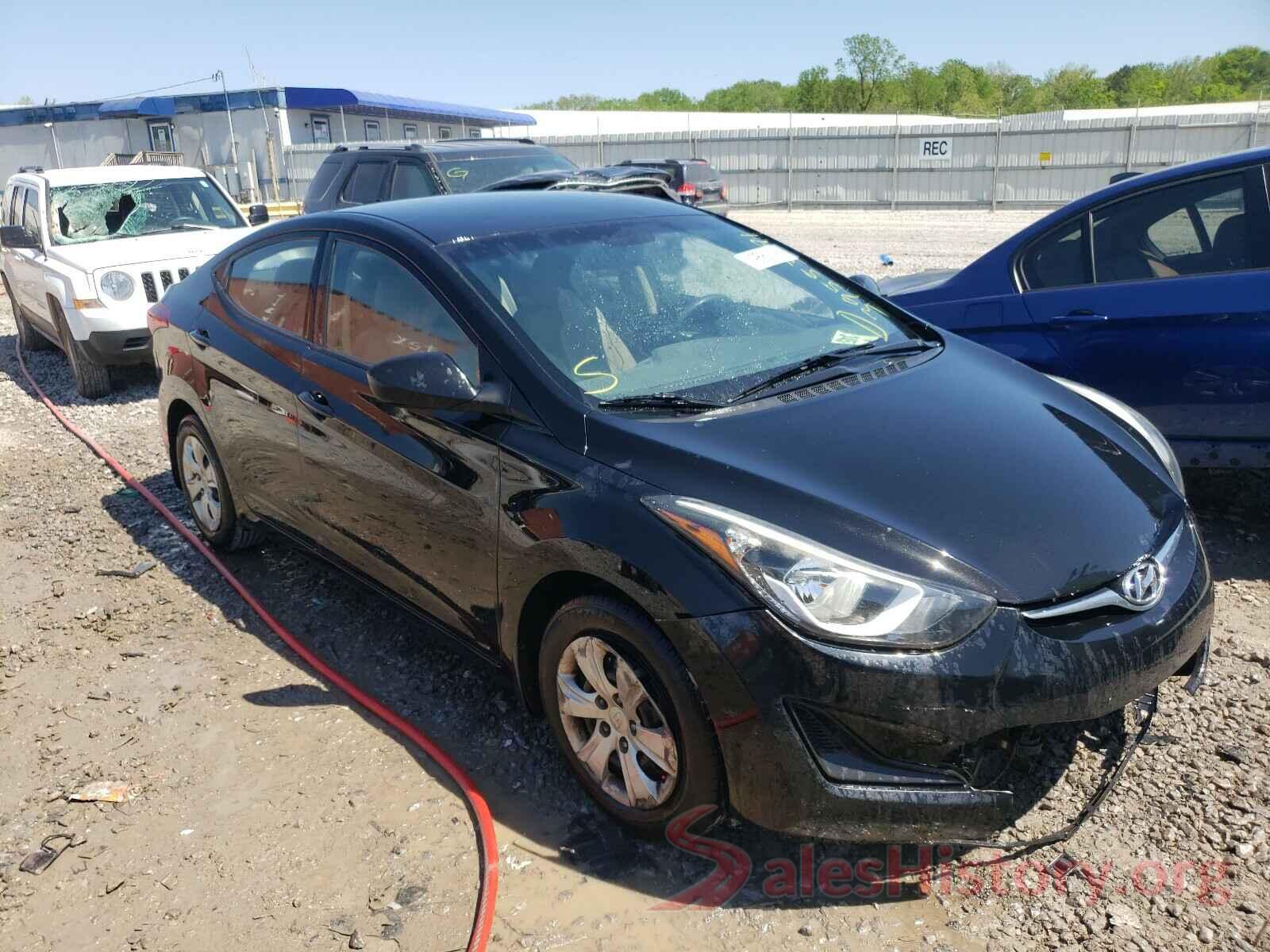 5NPDH4AE4GH763051 2016 HYUNDAI ELANTRA