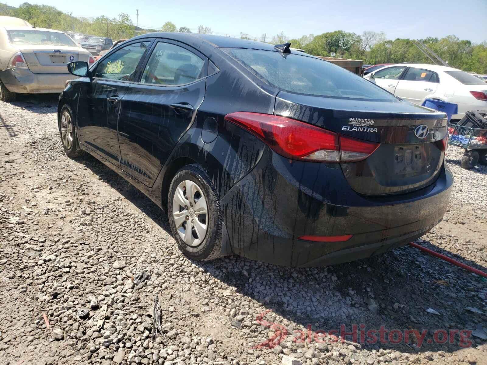 5NPDH4AE4GH763051 2016 HYUNDAI ELANTRA