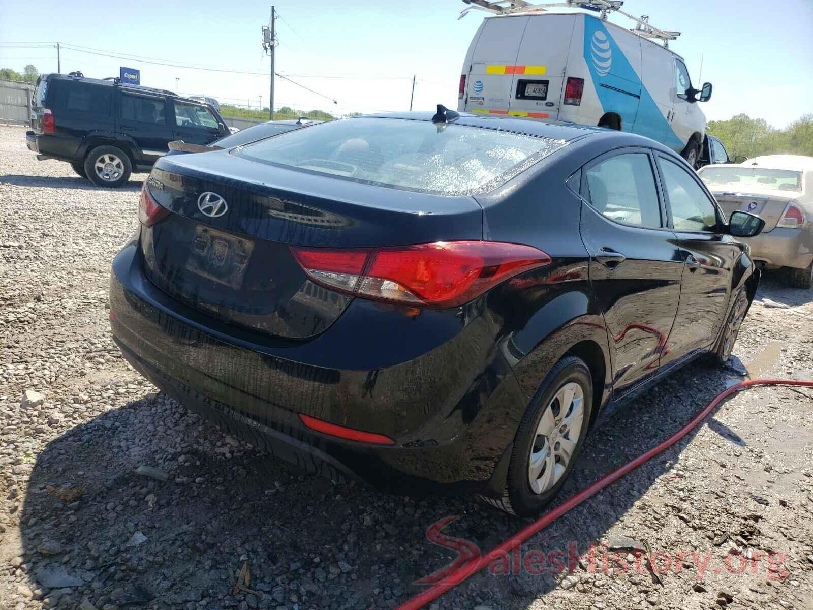 5NPDH4AE4GH763051 2016 HYUNDAI ELANTRA