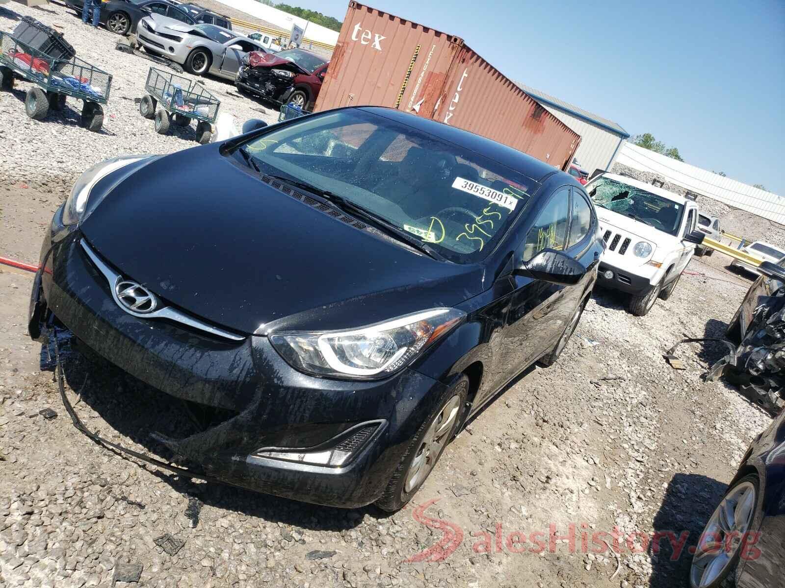 5NPDH4AE4GH763051 2016 HYUNDAI ELANTRA