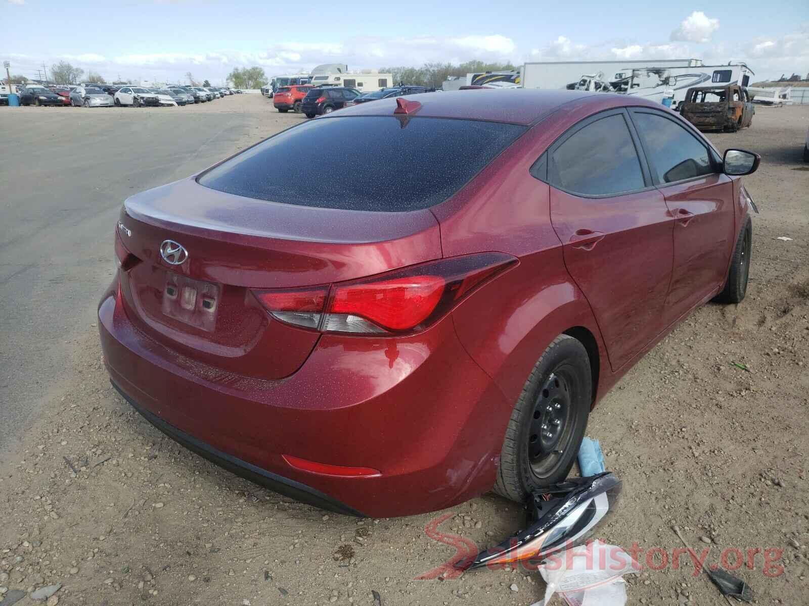 5NPDH4AE4GH702489 2016 HYUNDAI ELANTRA