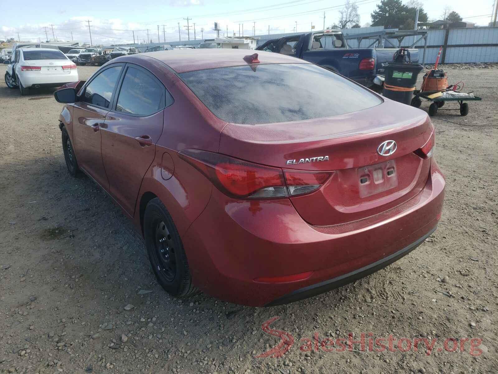 5NPDH4AE4GH702489 2016 HYUNDAI ELANTRA