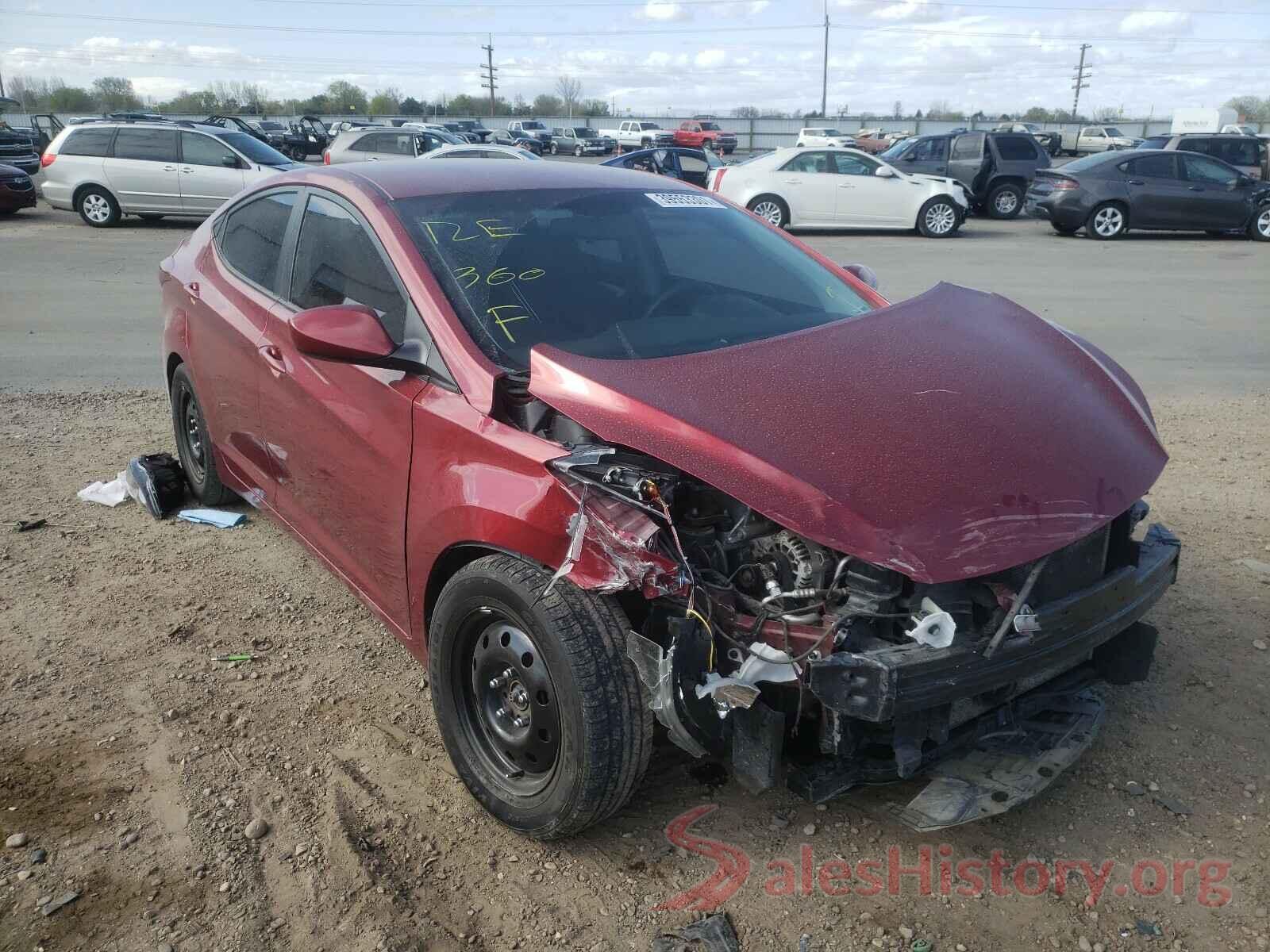 5NPDH4AE4GH702489 2016 HYUNDAI ELANTRA