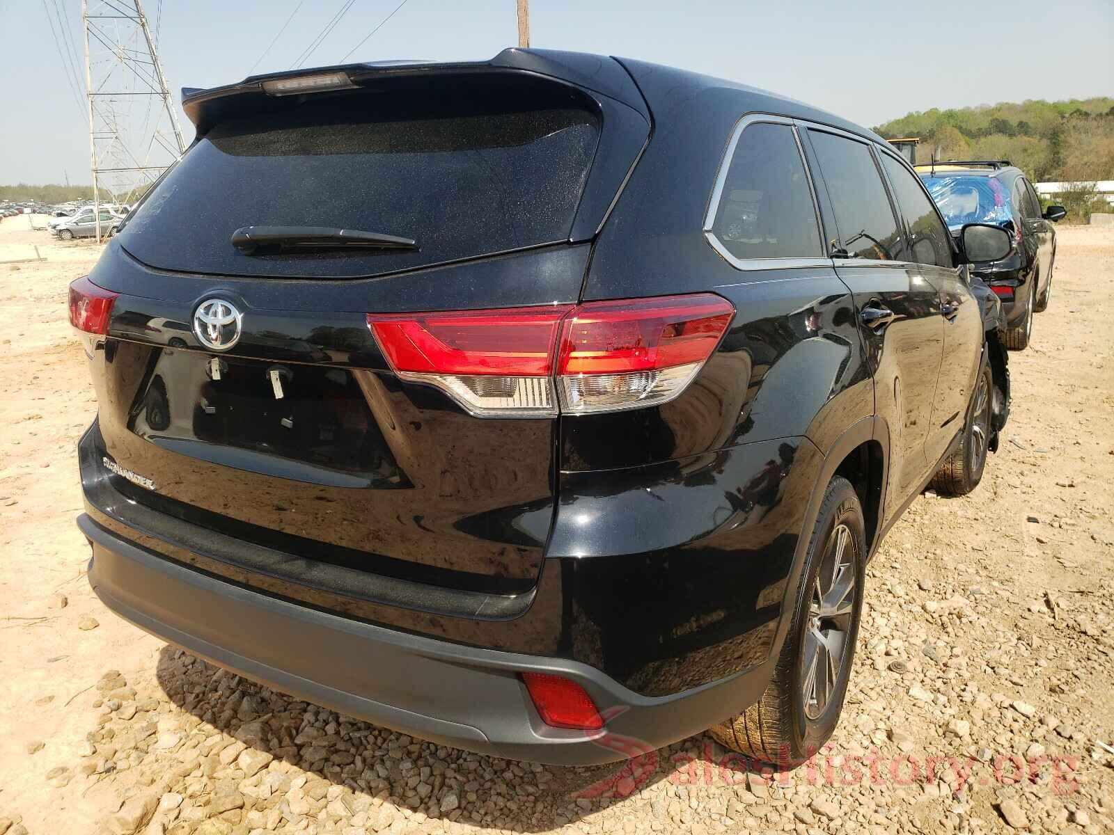 5TDZZRFH9KS345610 2019 TOYOTA HIGHLANDER