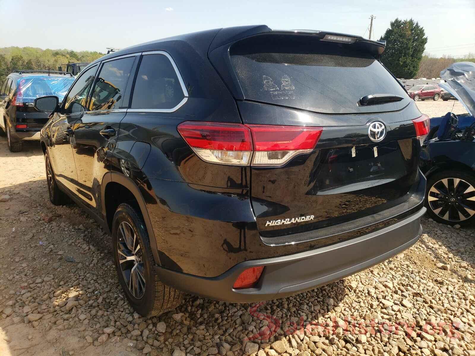 5TDZZRFH9KS345610 2019 TOYOTA HIGHLANDER