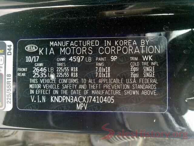 KNDPN3ACXJ7410405 2018 KIA SPORTAGE