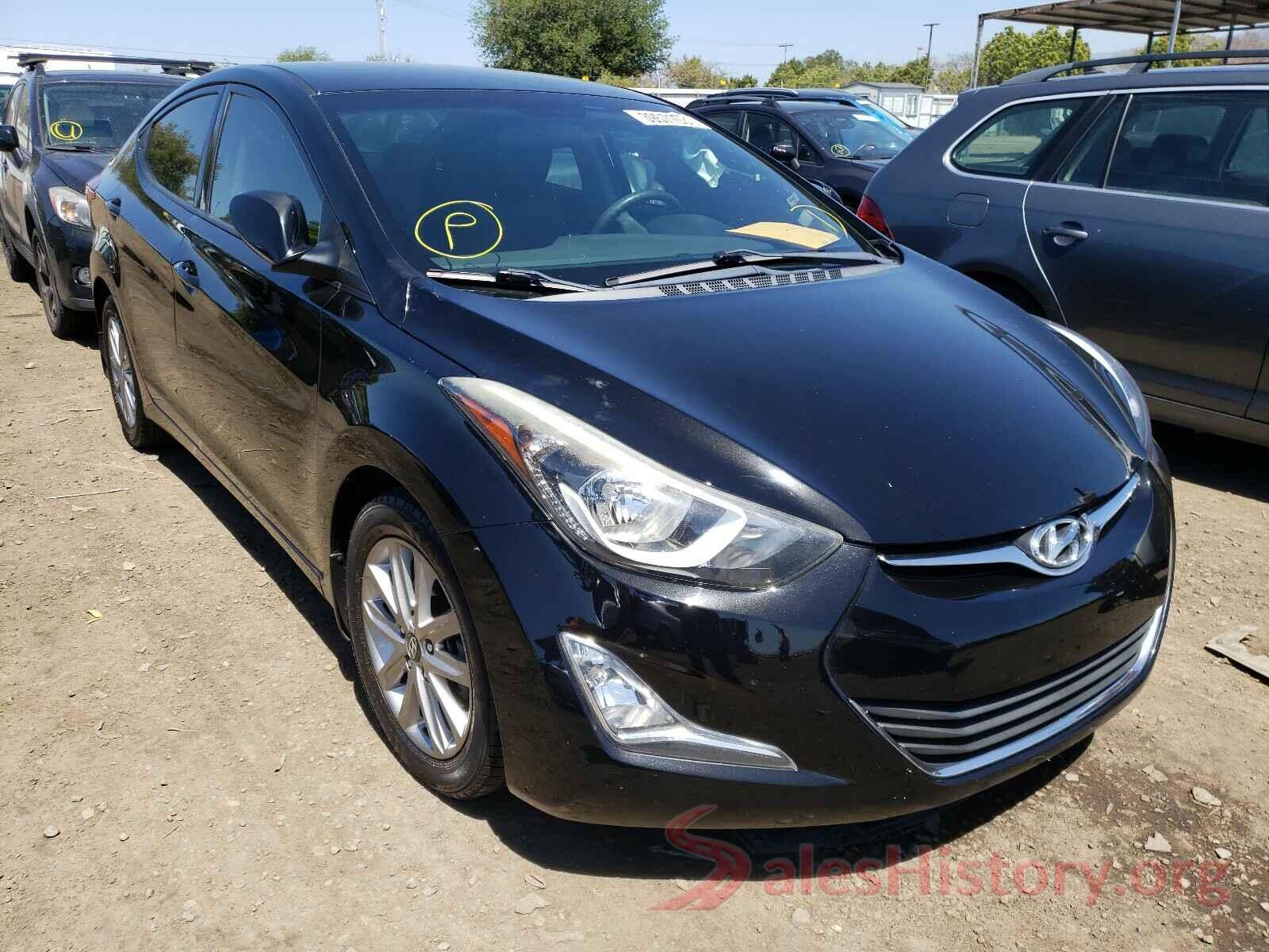 5NPDH4AE9GH692736 2016 HYUNDAI ELANTRA