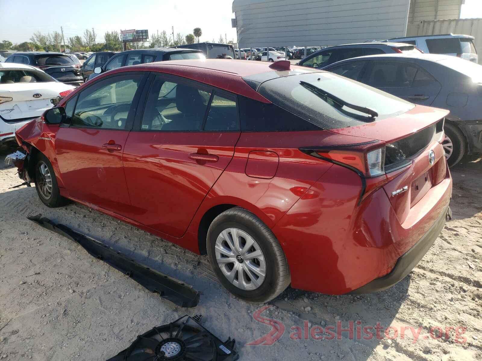 JTDKARFU1L3109378 2020 TOYOTA PRIUS