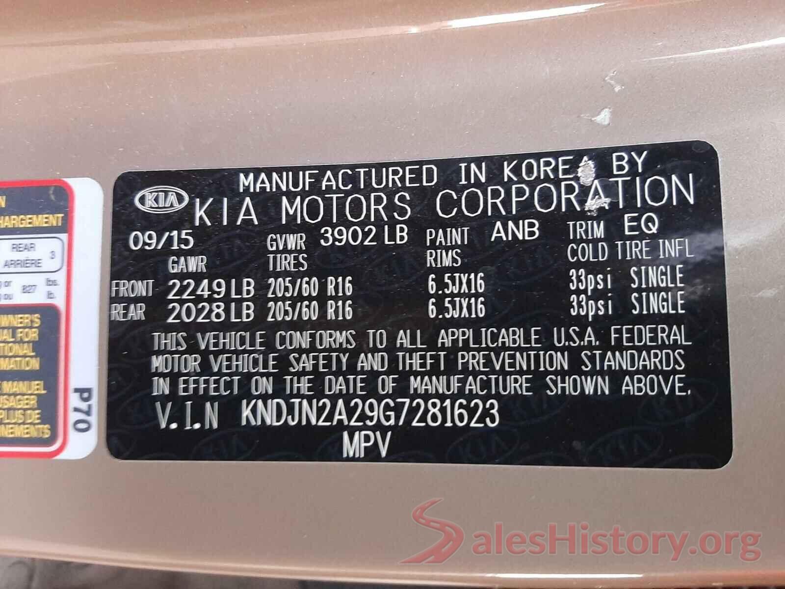 KNDJN2A29G7281623 2016 KIA SOUL