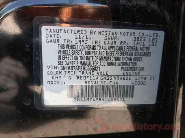 3N1AB7AP8HL655821 2017 NISSAN SENTRA