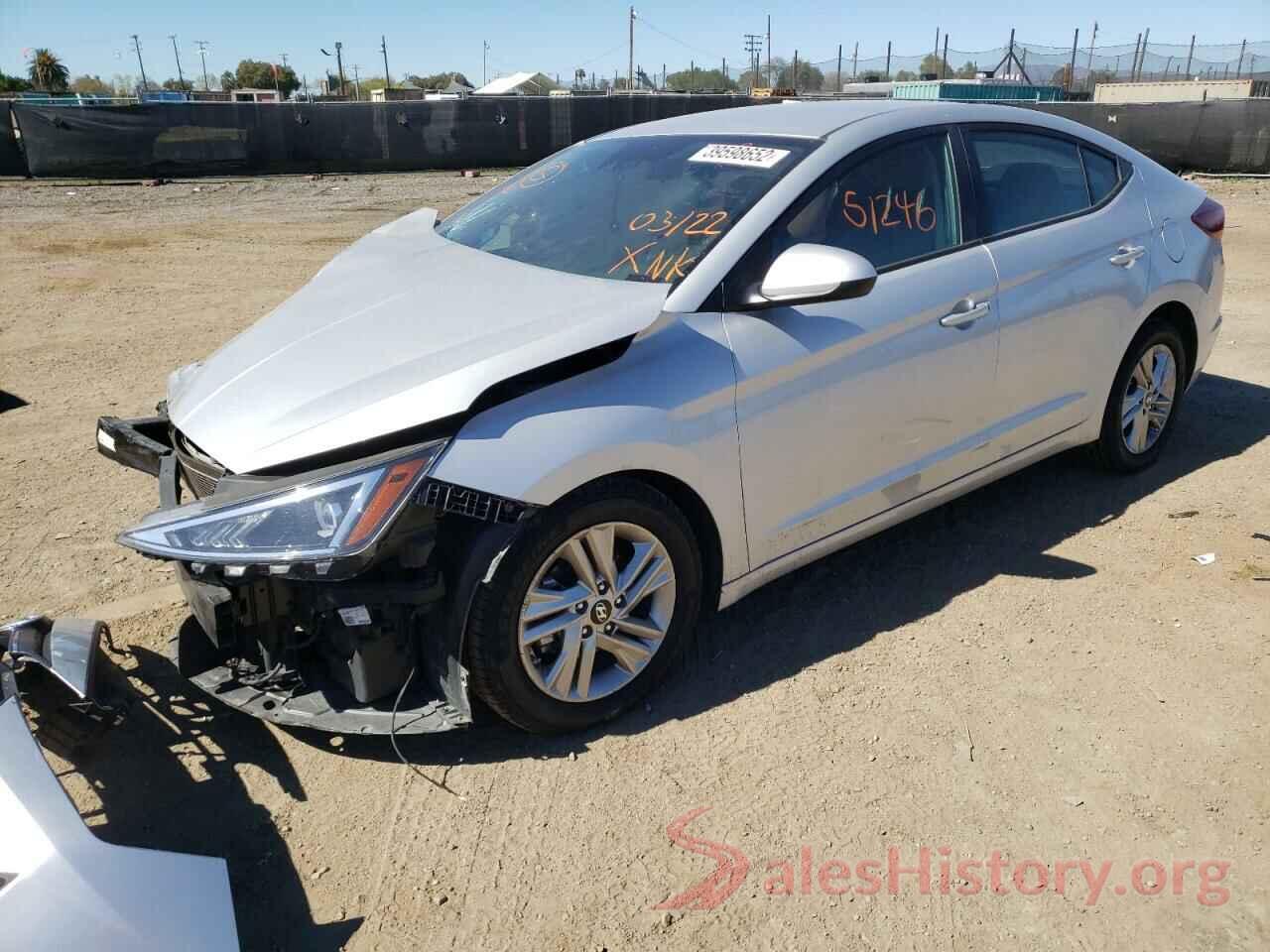 5NPD84LF8KH458070 2019 HYUNDAI ELANTRA