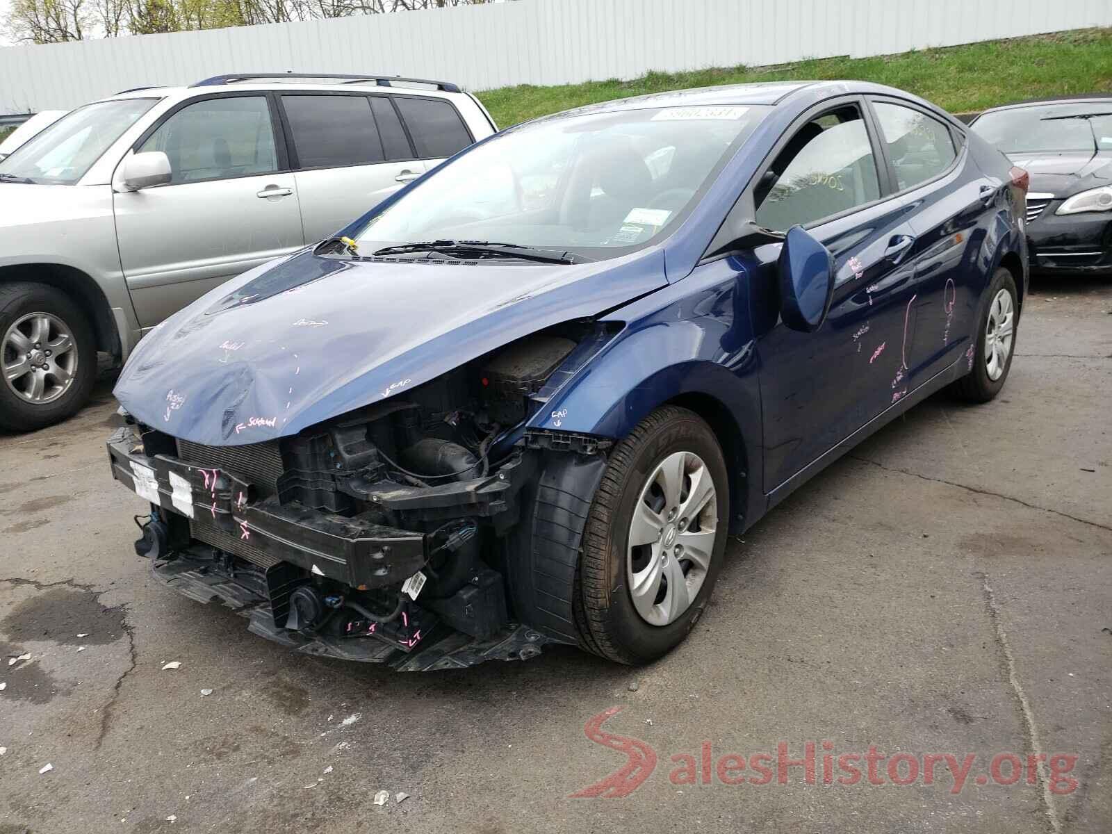 5NPDH4AE6GH665770 2016 HYUNDAI ELANTRA