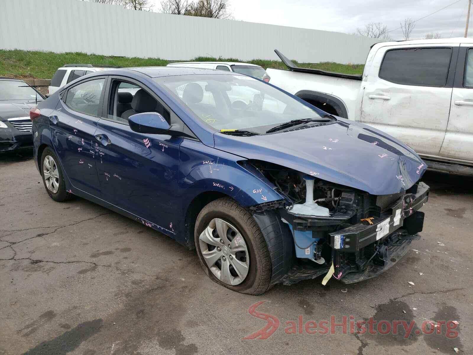 5NPDH4AE6GH665770 2016 HYUNDAI ELANTRA