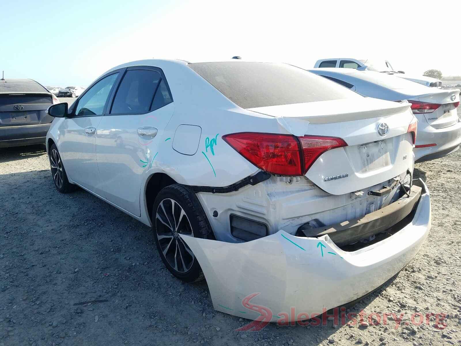 5YFBURHE3HP657202 2017 TOYOTA COROLLA