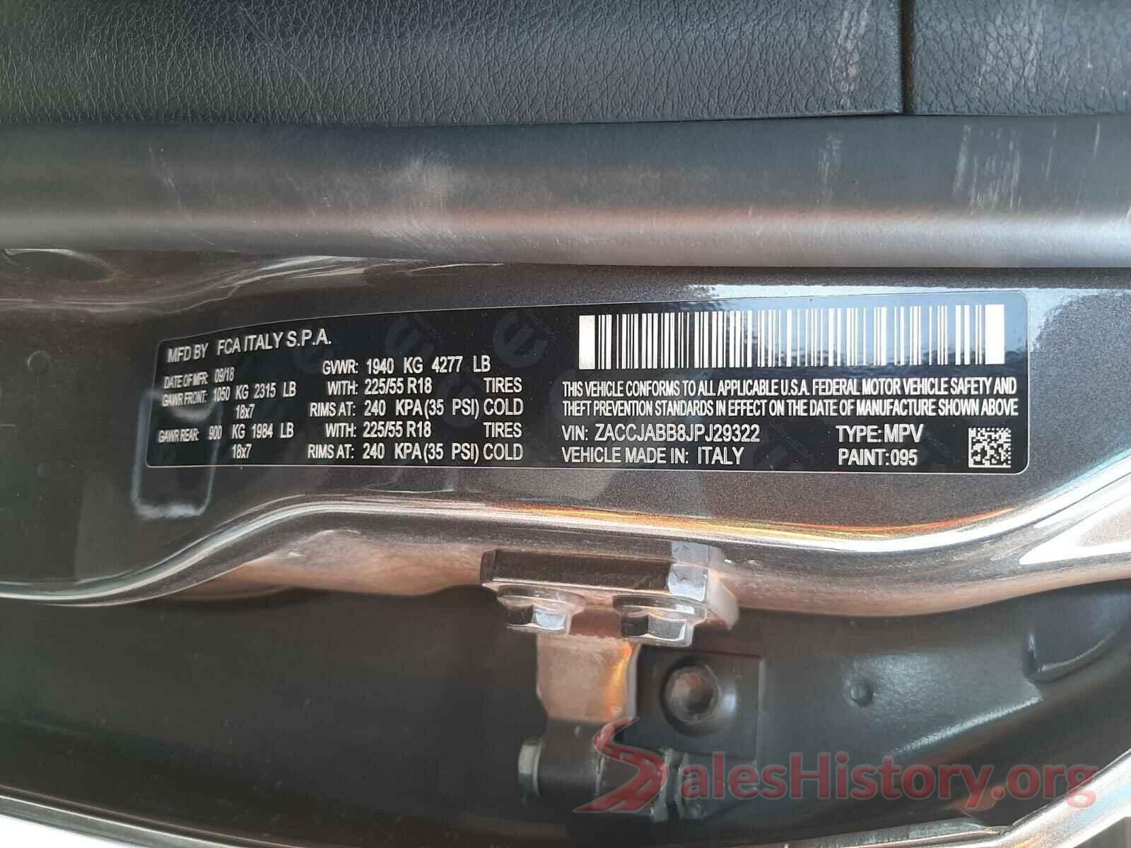 ZACCJABB8JPJ29322 2018 JEEP RENEGADE