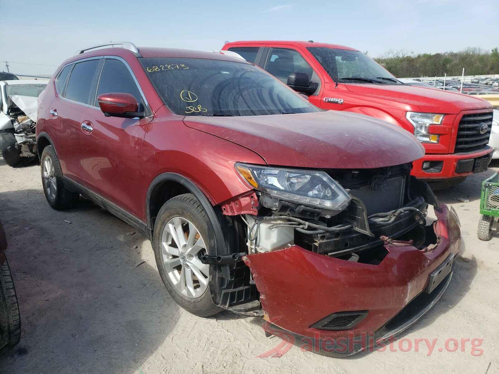 KNMAT2MV5GP682873 2016 NISSAN ROGUE