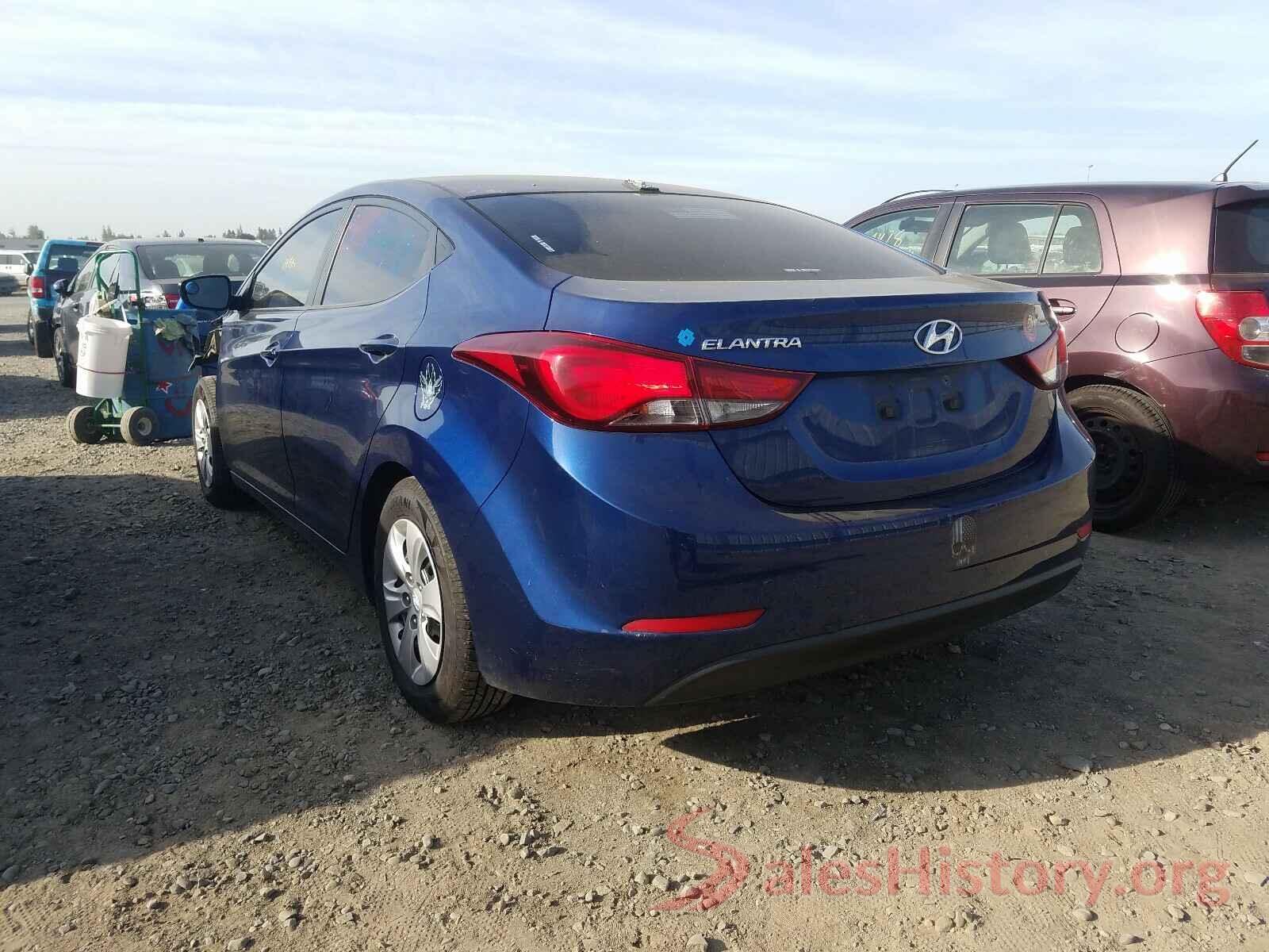 5NPDH4AE5GH707247 2016 HYUNDAI ELANTRA