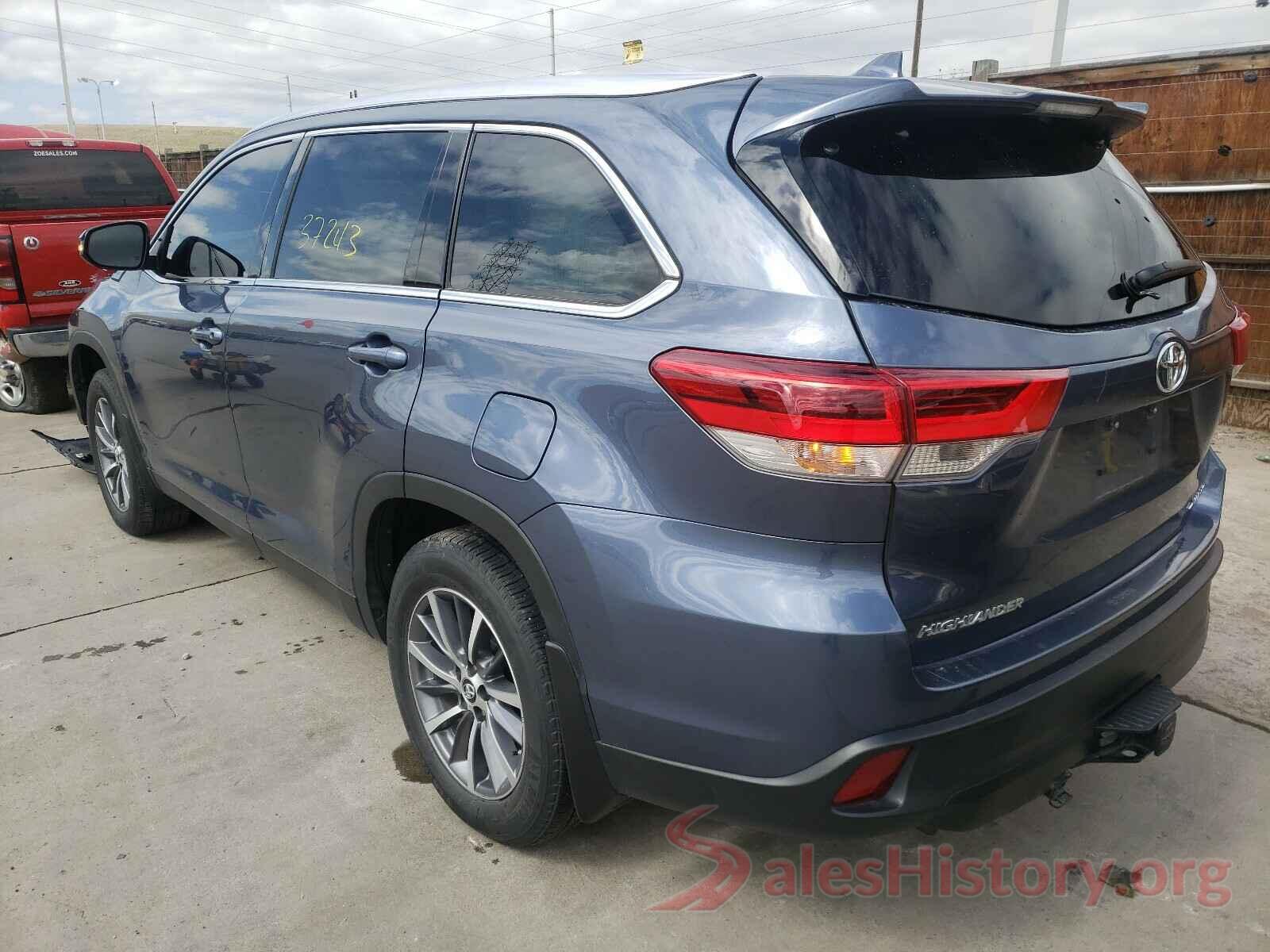 5TDJZRFH0KS987758 2019 TOYOTA HIGHLANDER