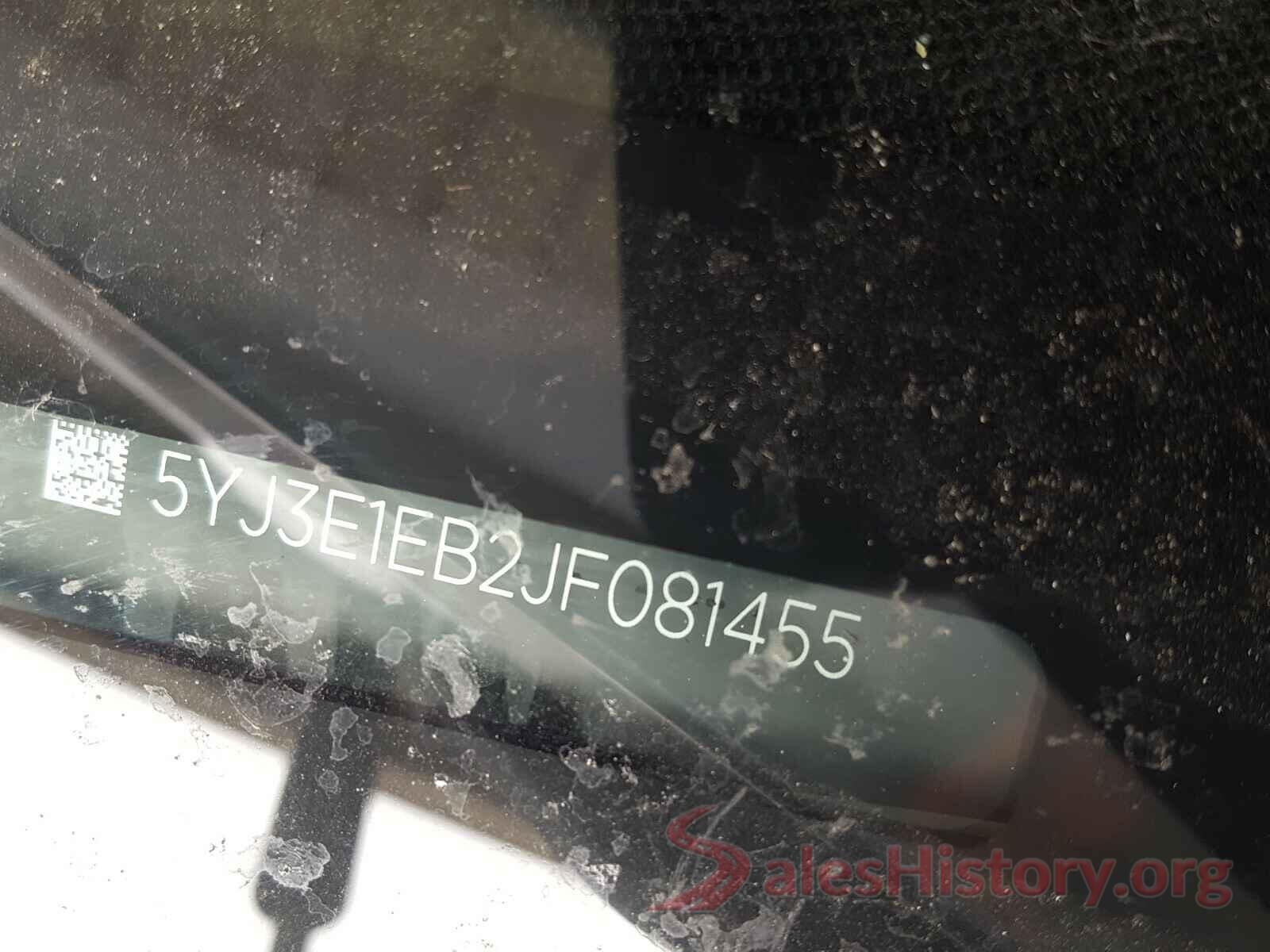 5YJ3E1EB2JF081455 2018 TESLA MODEL 3