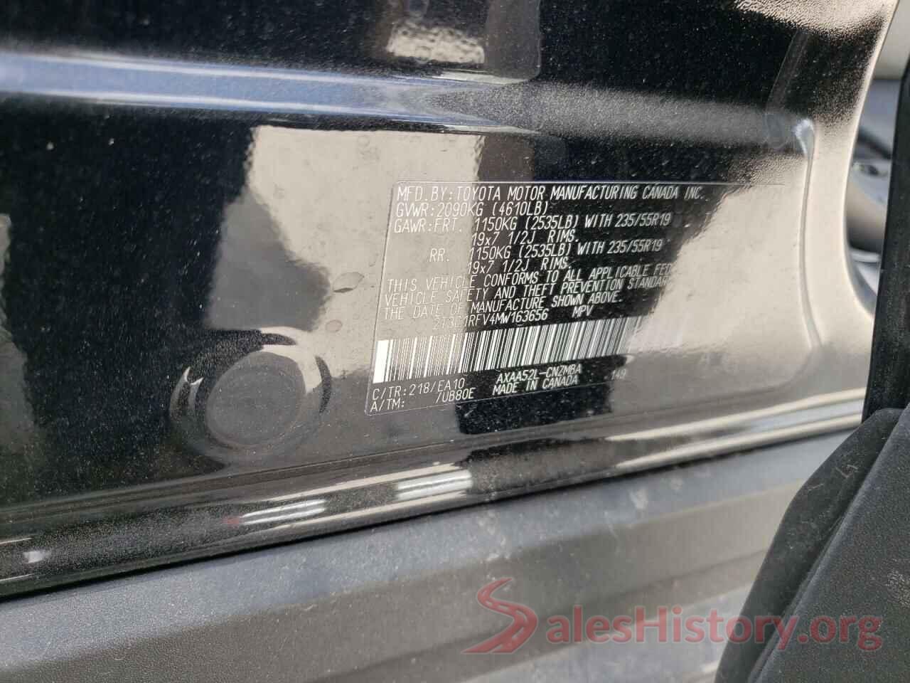 2T3C1RFV4MW163656 2021 TOYOTA RAV4