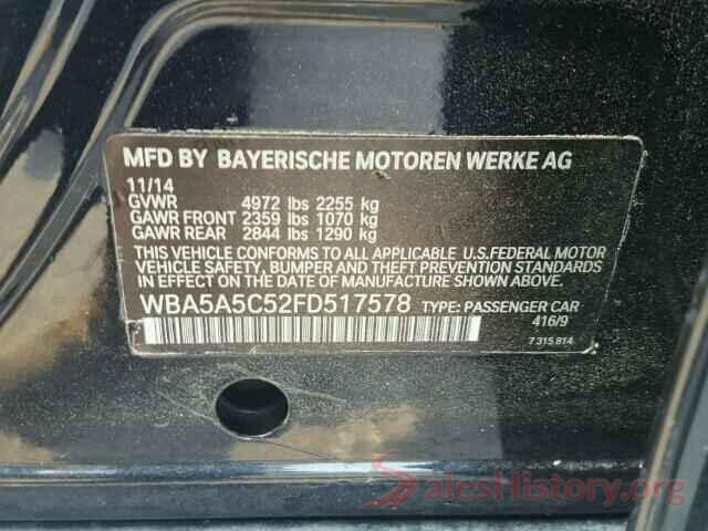 WBA5A5C52FD517578 2015 BMW 5 SERIES