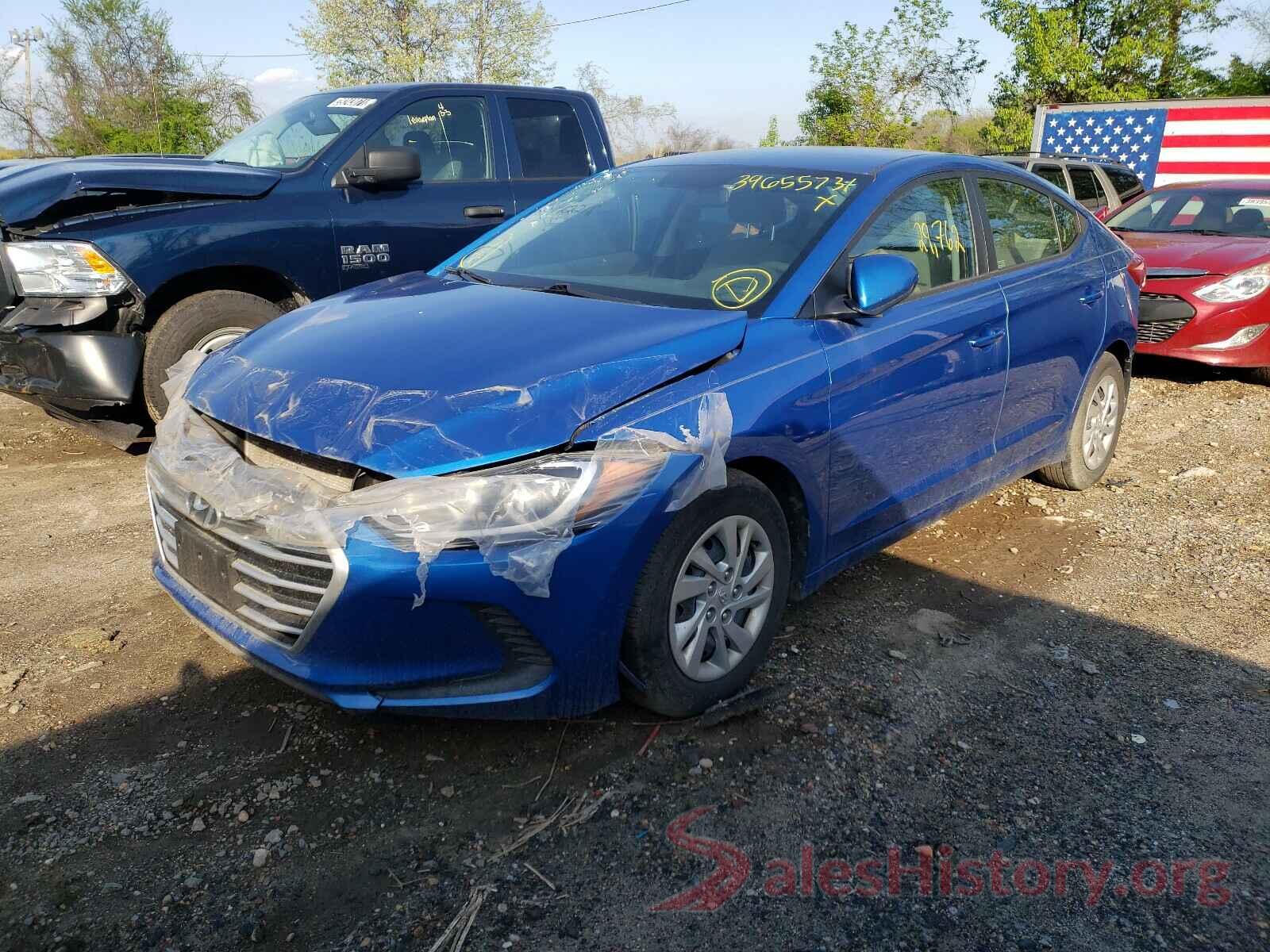 KMHD74LF0HU120739 2017 HYUNDAI ELANTRA