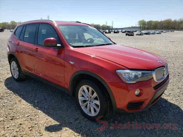 5UXWX9C55H0T06333 2017 BMW X3