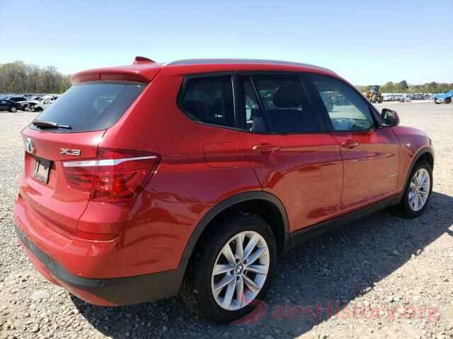 5UXWX9C55H0T06333 2017 BMW X3