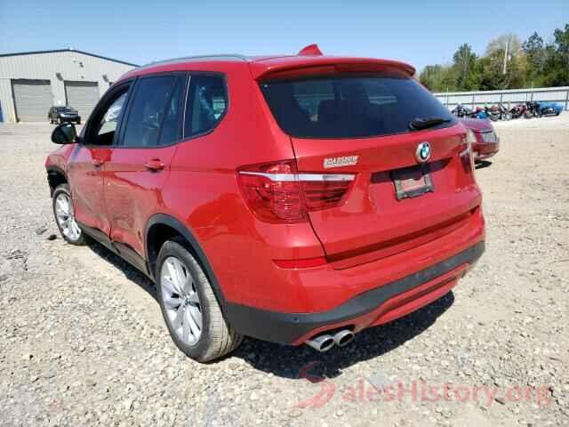 5UXWX9C55H0T06333 2017 BMW X3