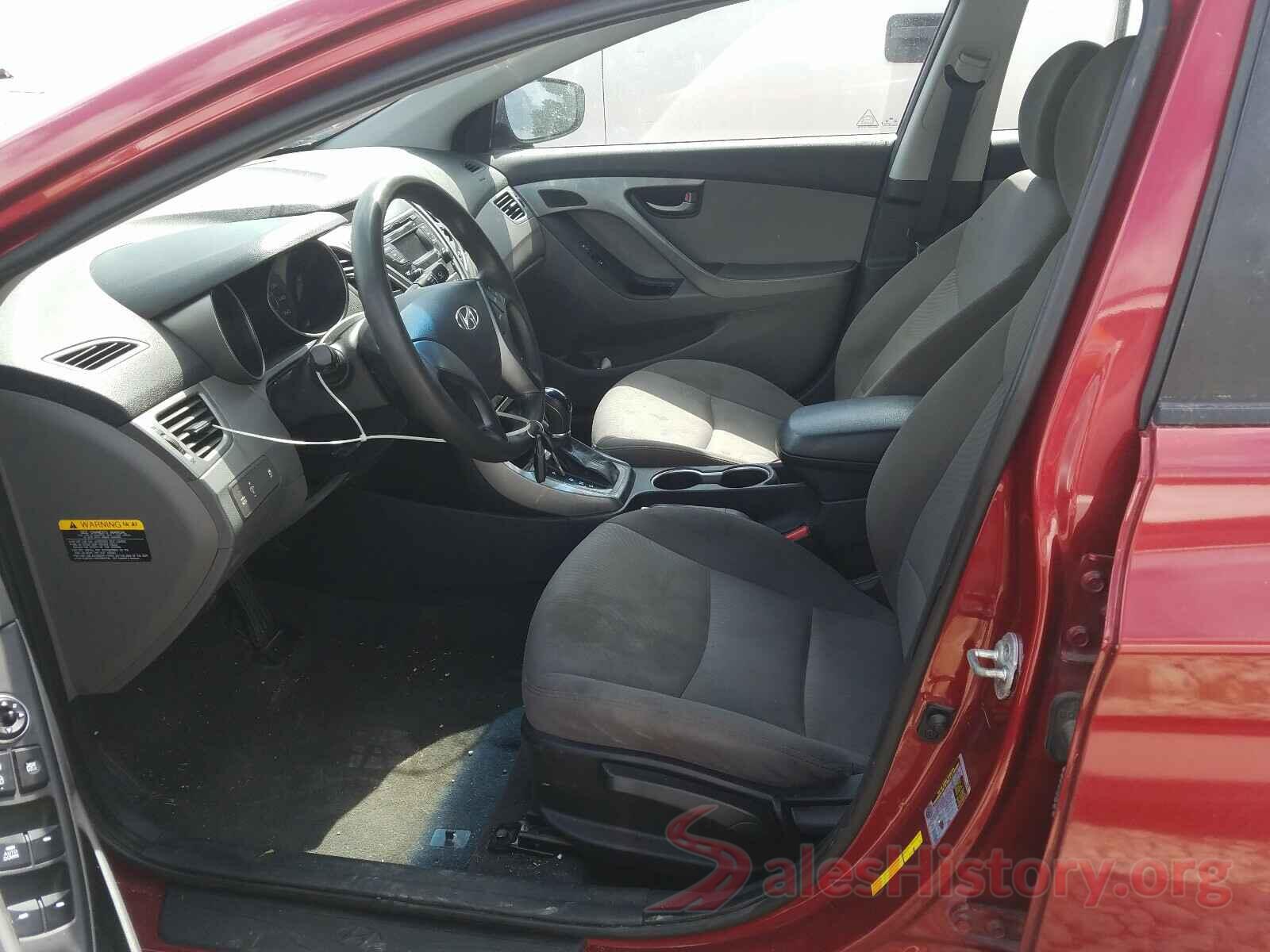 5NPDH4AE8GH712233 2016 HYUNDAI ELANTRA