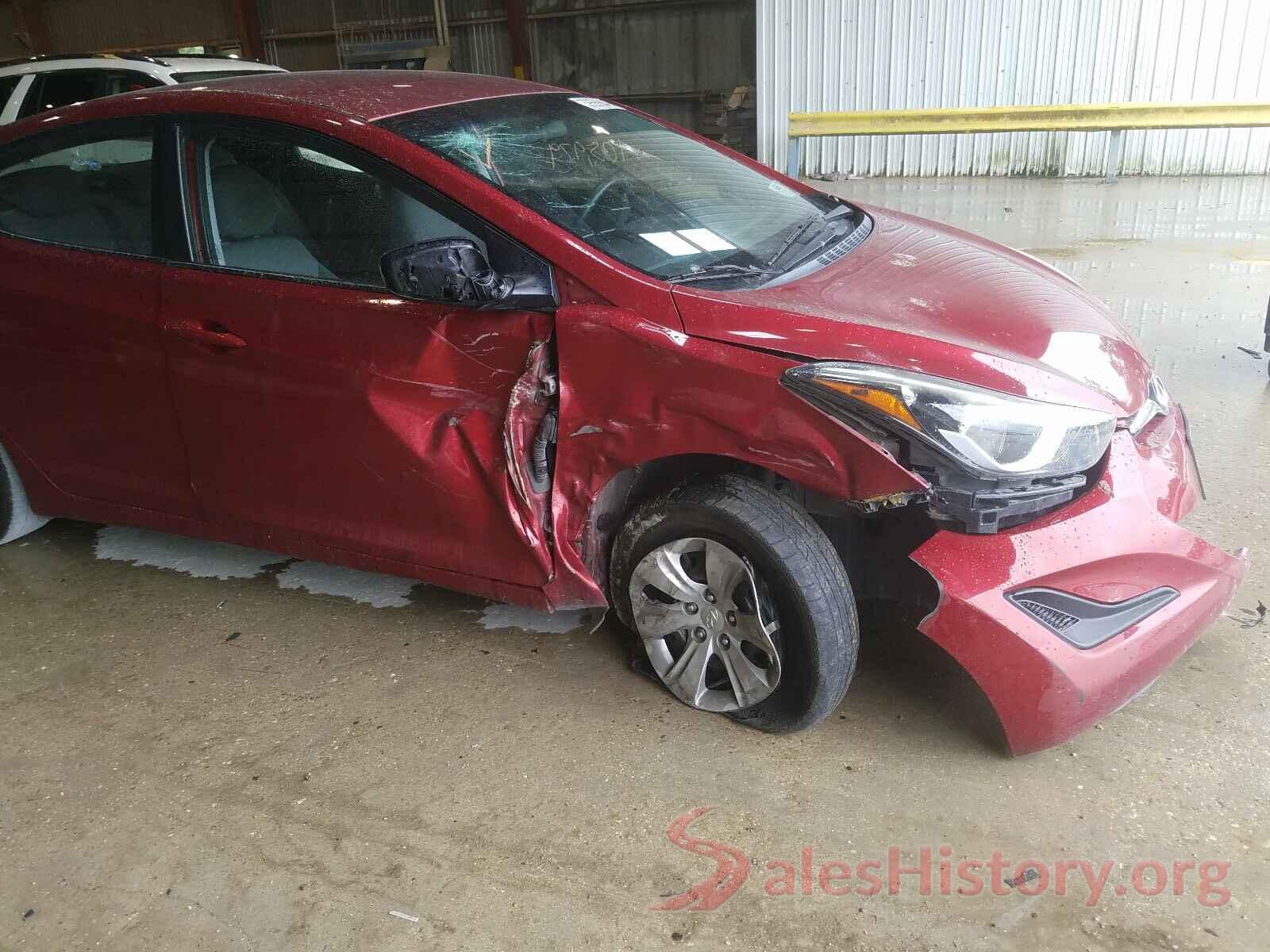 5NPDH4AE8GH712233 2016 HYUNDAI ELANTRA