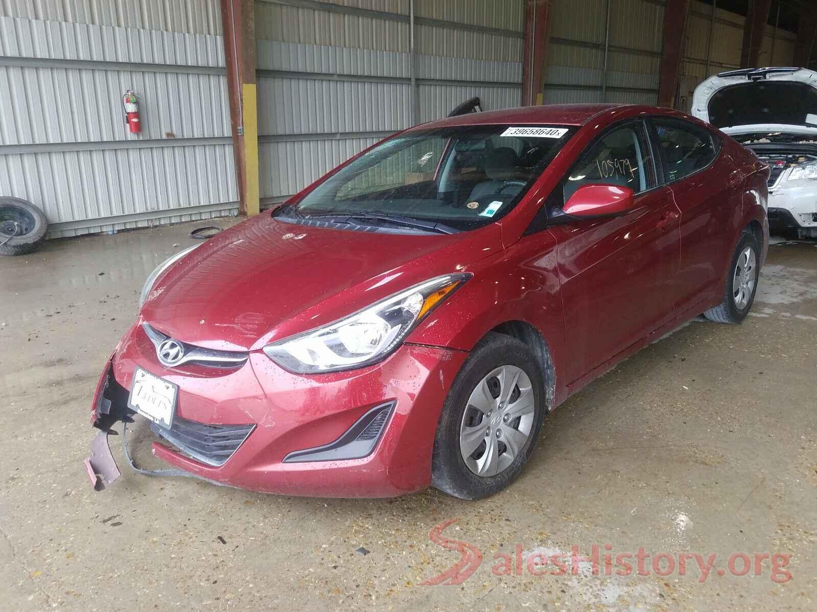 5NPDH4AE8GH712233 2016 HYUNDAI ELANTRA