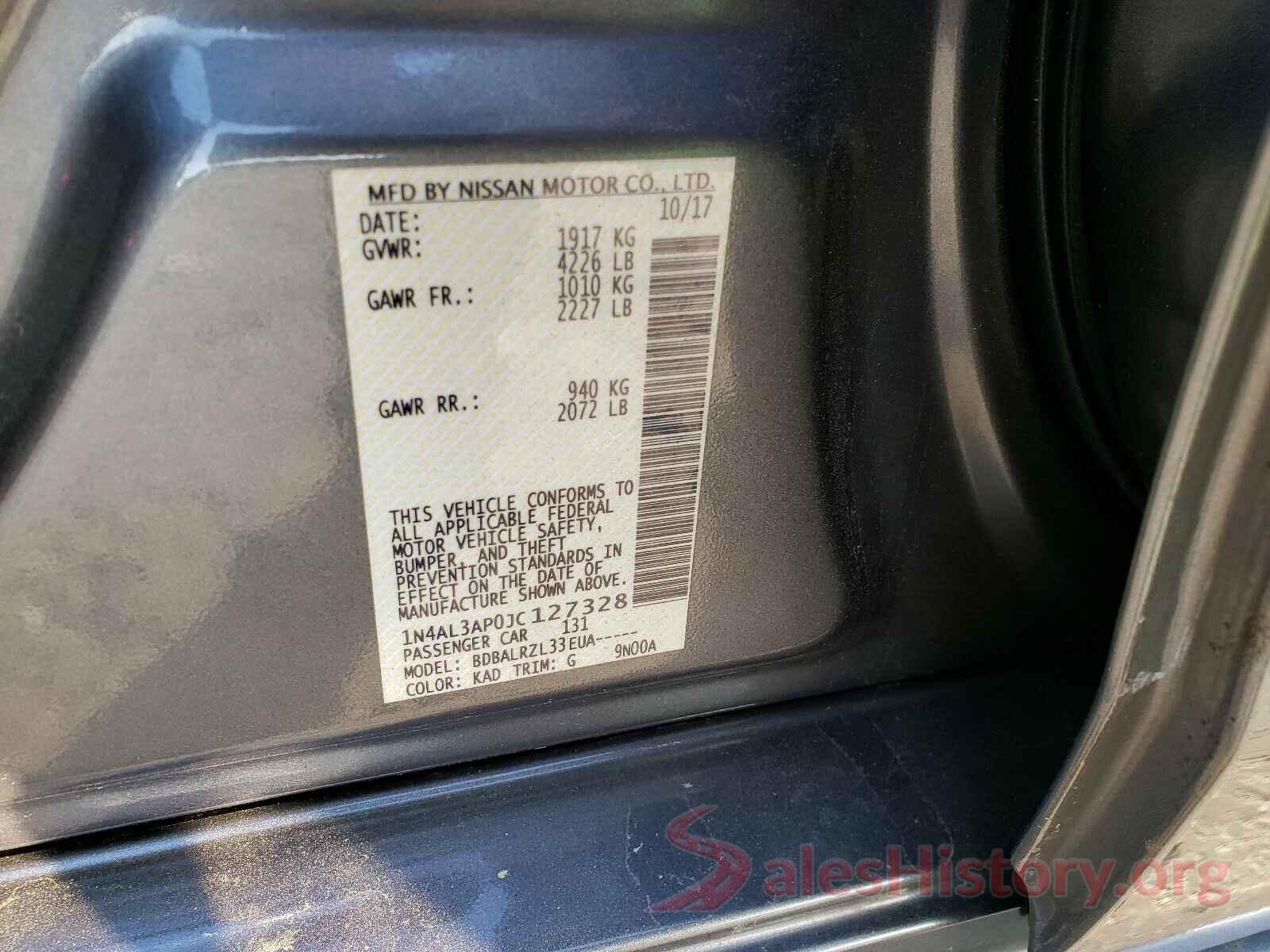 1N4AL3AP0JC127328 2018 NISSAN ALTIMA