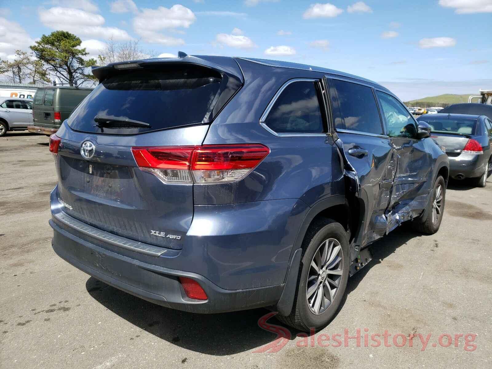 5TDJZRFH7KS916315 2019 TOYOTA HIGHLANDER