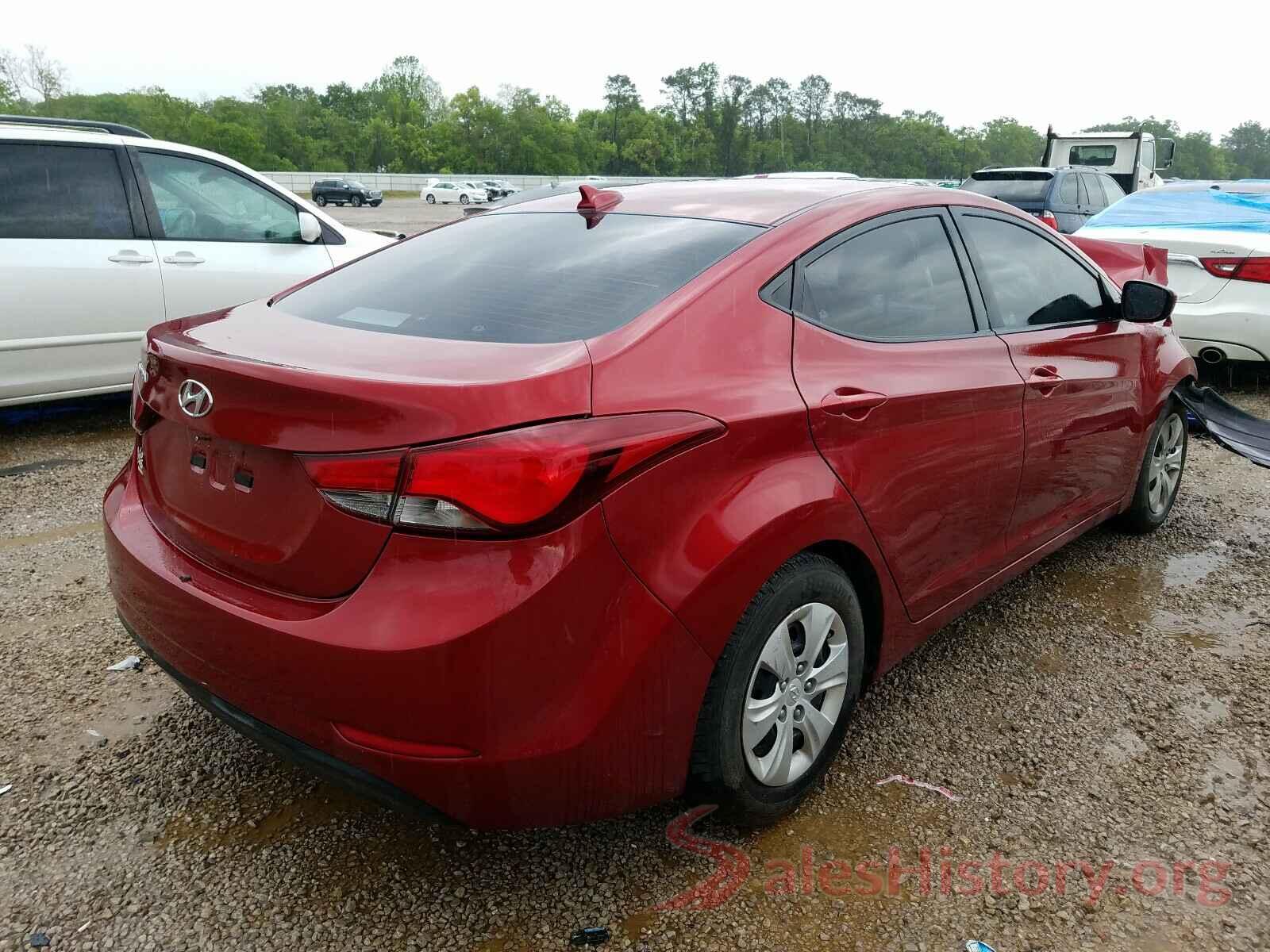 5NPDH4AE4GH764314 2016 HYUNDAI ELANTRA