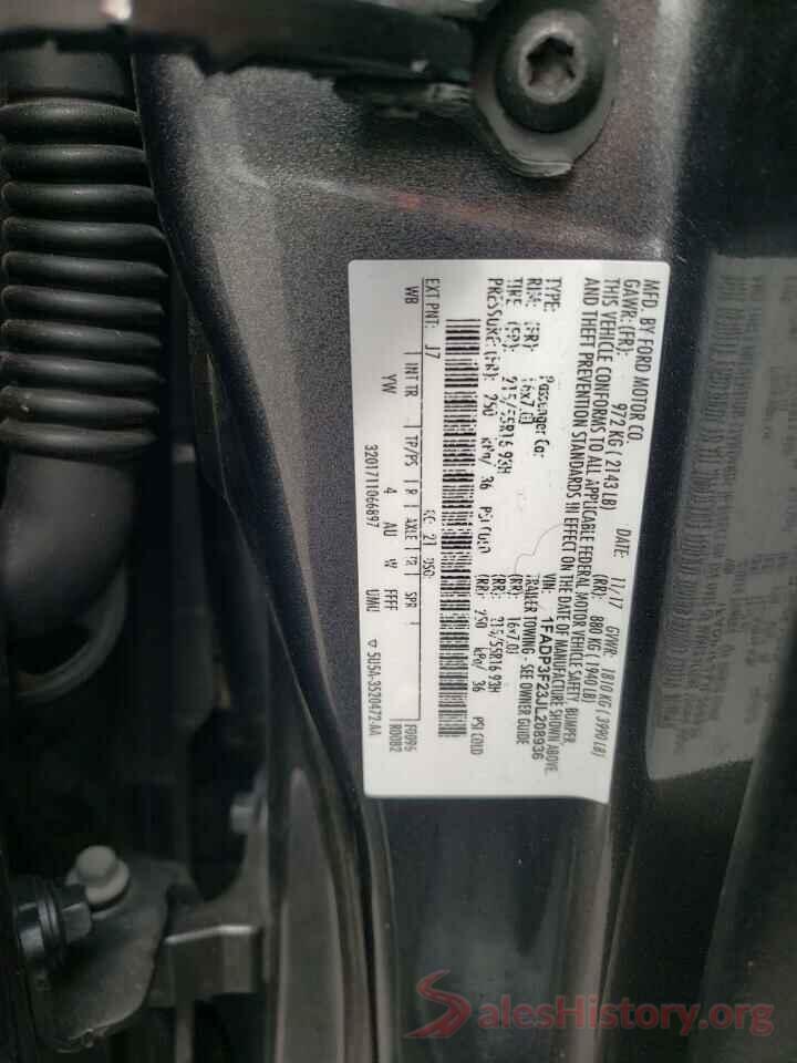 1FADP3F23JL208936 2018 FORD FOCUS