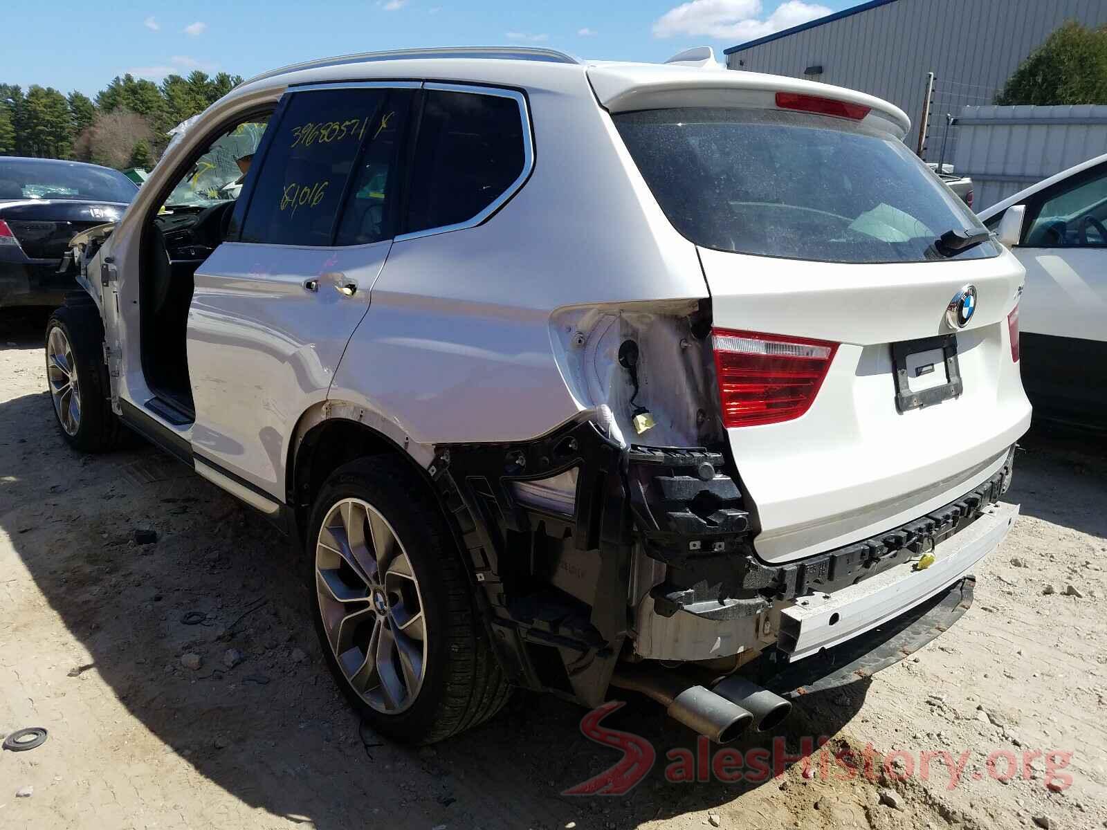 5UXWX9C36H0T19364 2017 BMW X3