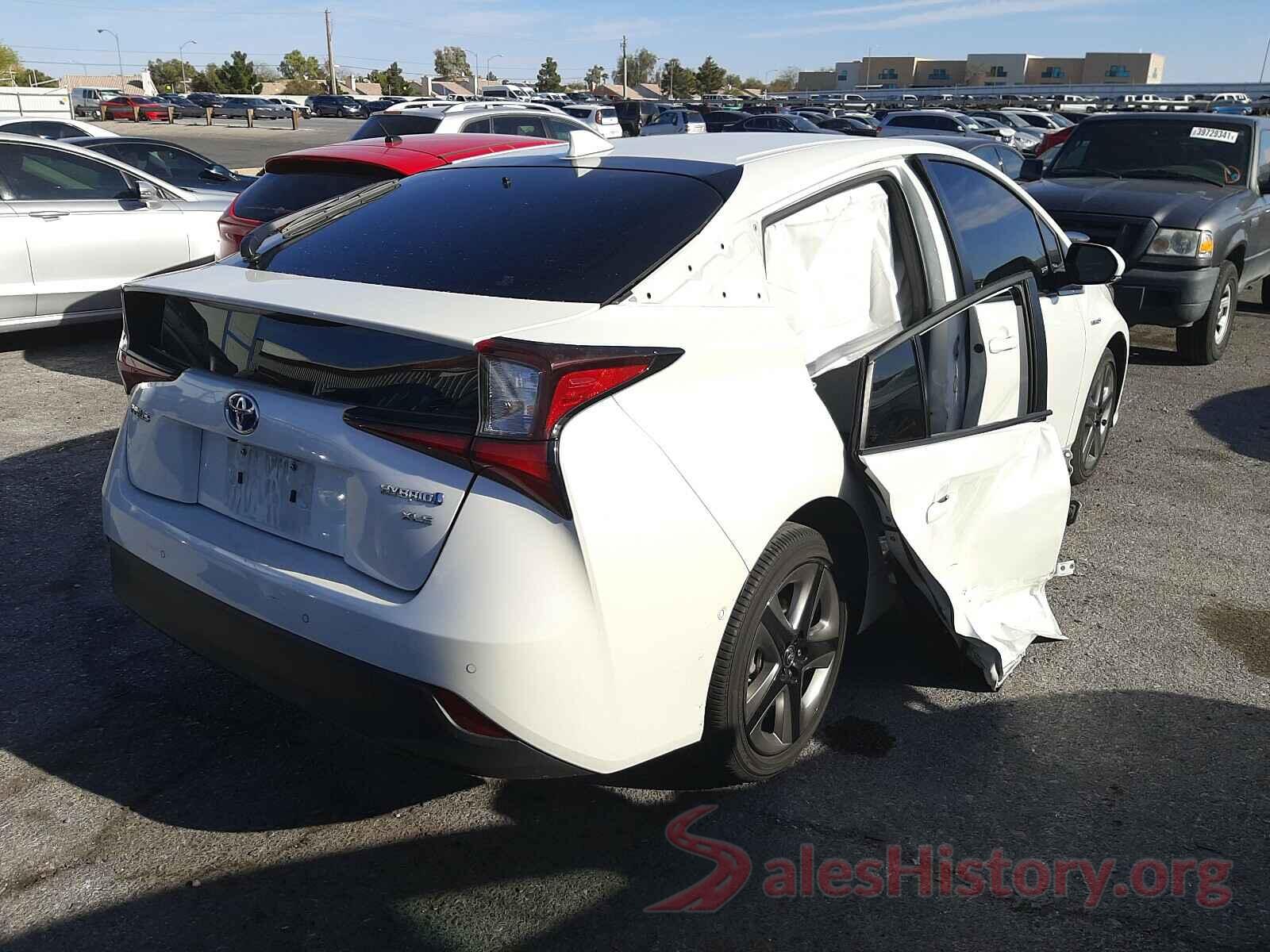 JTDKARFU0K3086366 2019 TOYOTA PRIUS