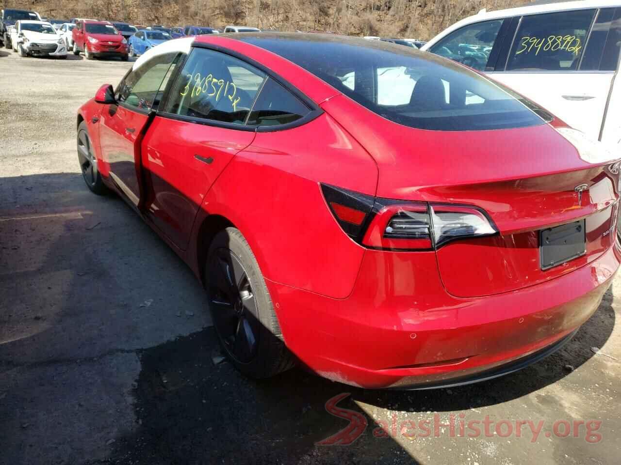 5YJ3E1EB7MF916034 2021 TESLA MODEL 3