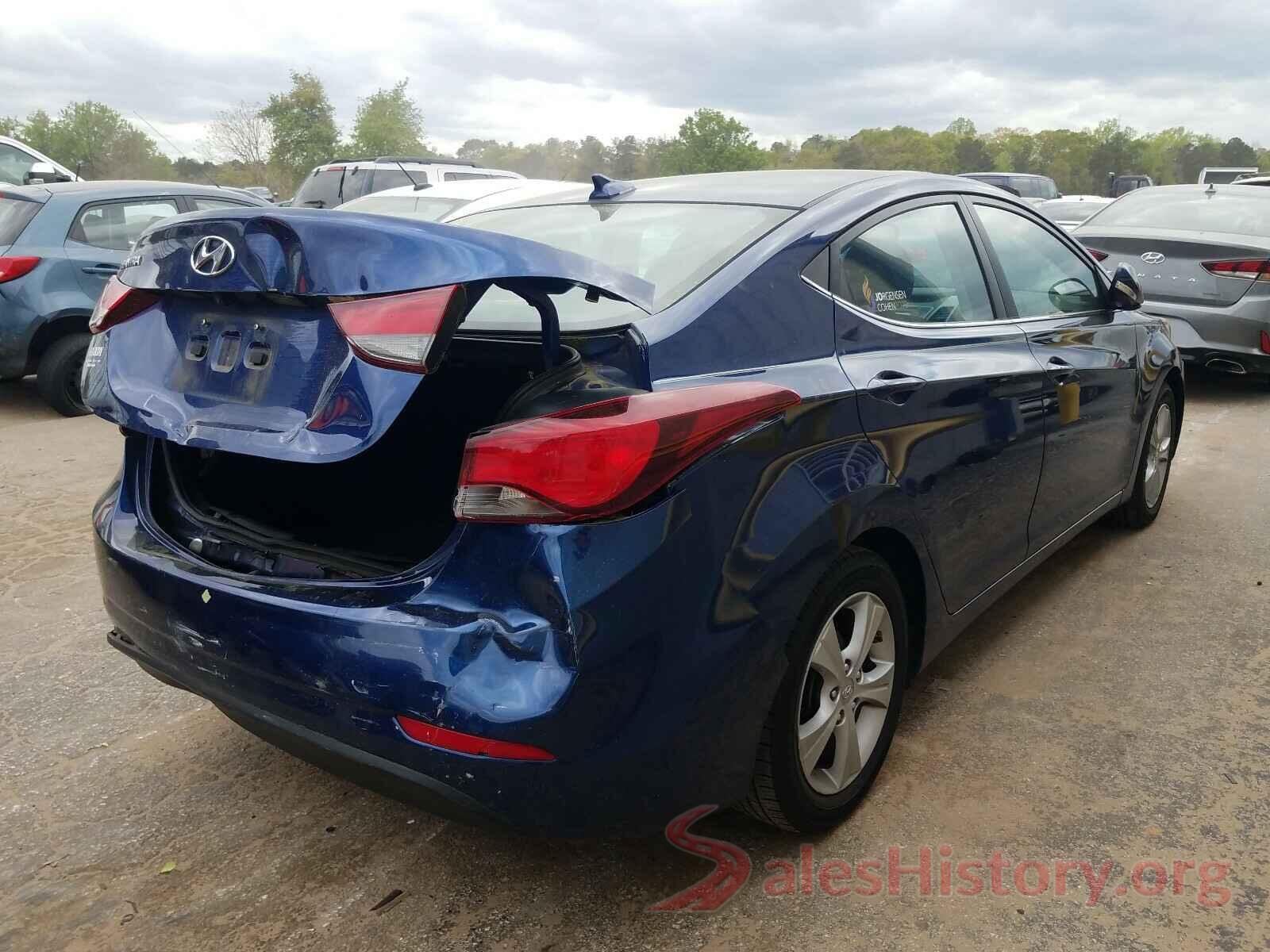 5NPDH4AE0GH738812 2016 HYUNDAI ELANTRA