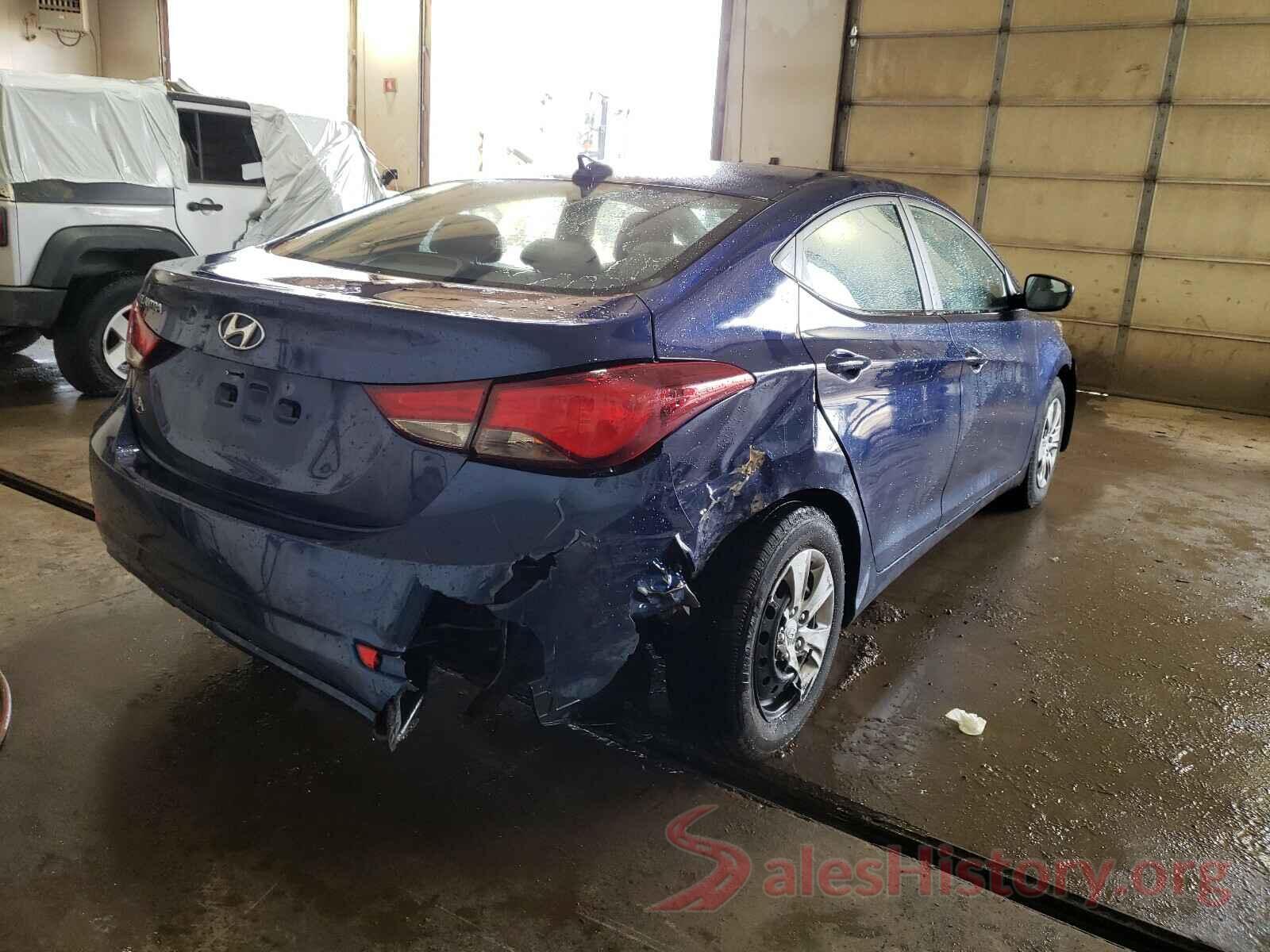 5NPDH4AE8GH786915 2016 HYUNDAI ELANTRA